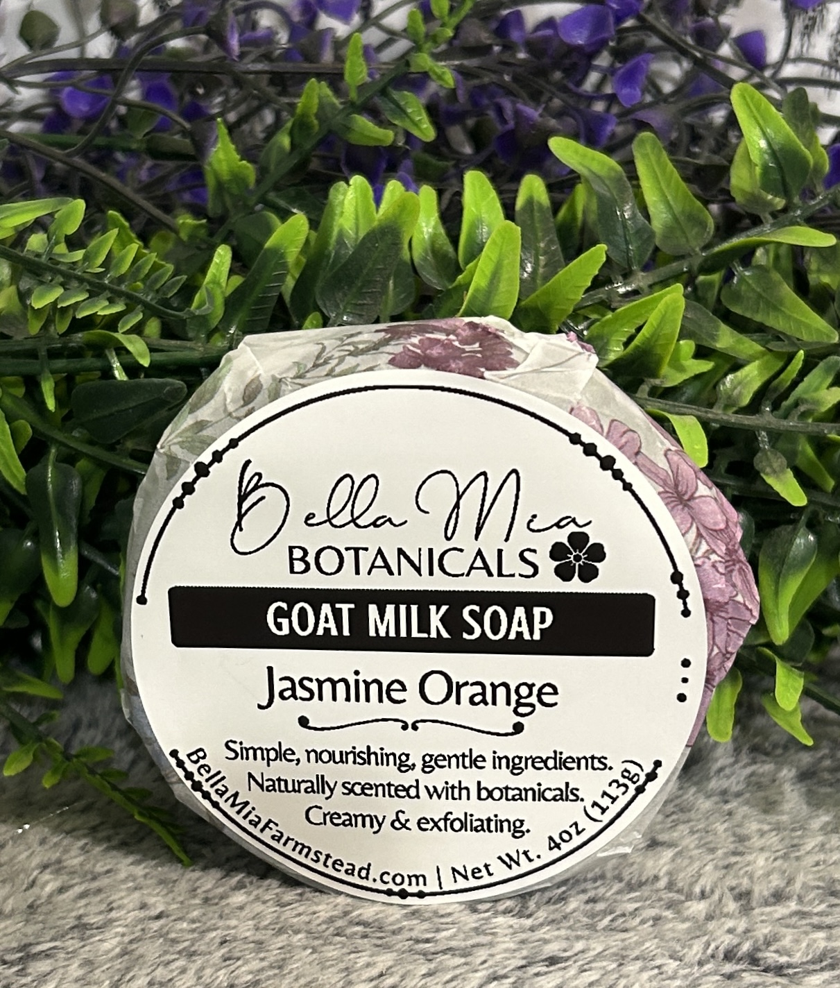 Jasmine Orange | Herbal Goat Milk Soap Bar | Naturally Scented 4 Goat Milk Soap Jasmine Orange