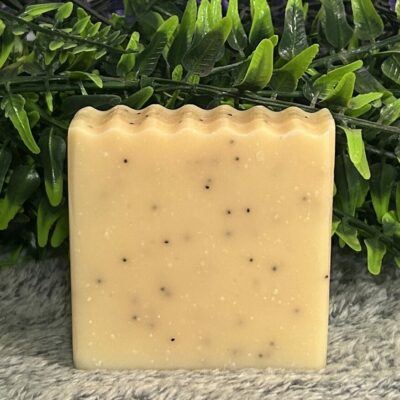 lemongrass poppy seed soap