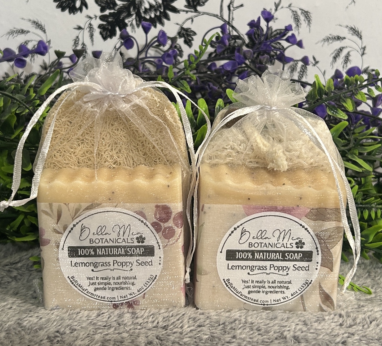 Lemongrass Poppy Seed | 100% All Natural Pure Soap Bar 4 Poppyseed soap all natural