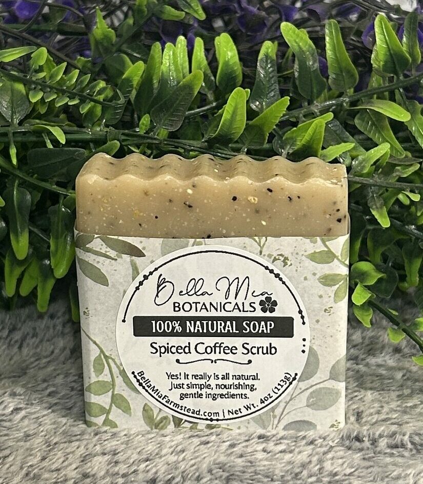 Spiced Coffee Scrub | 100% All Natural Pure Soap Bar 2 Coffee Soap Scrub All Natural