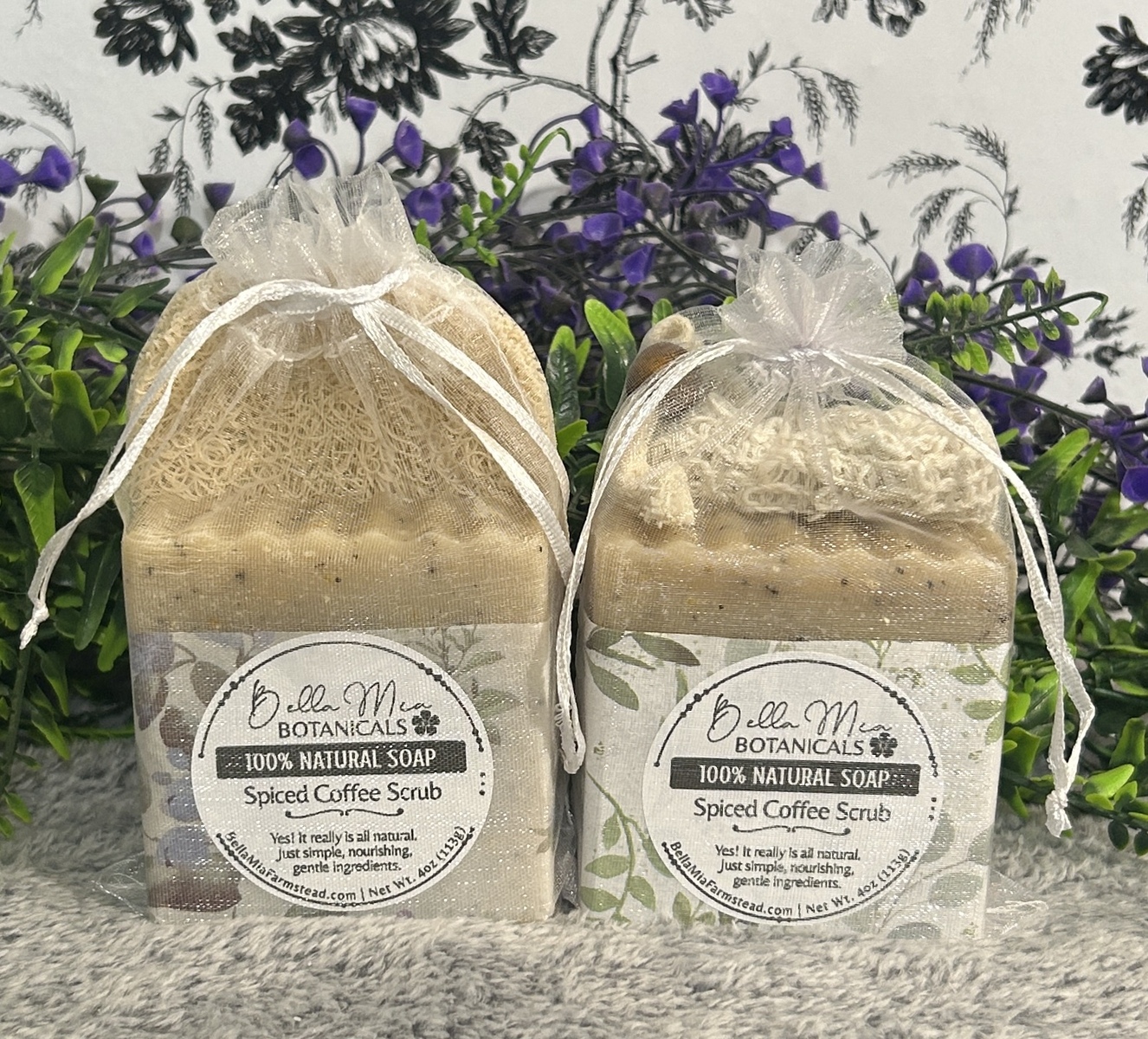 Spiced Coffee Scrub | 100% All Natural Pure Soap Bar 6 Soap Bag Spiced Coffee