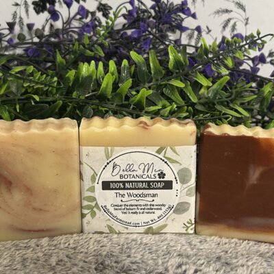 Soap for men that's all natural. The woodsman.